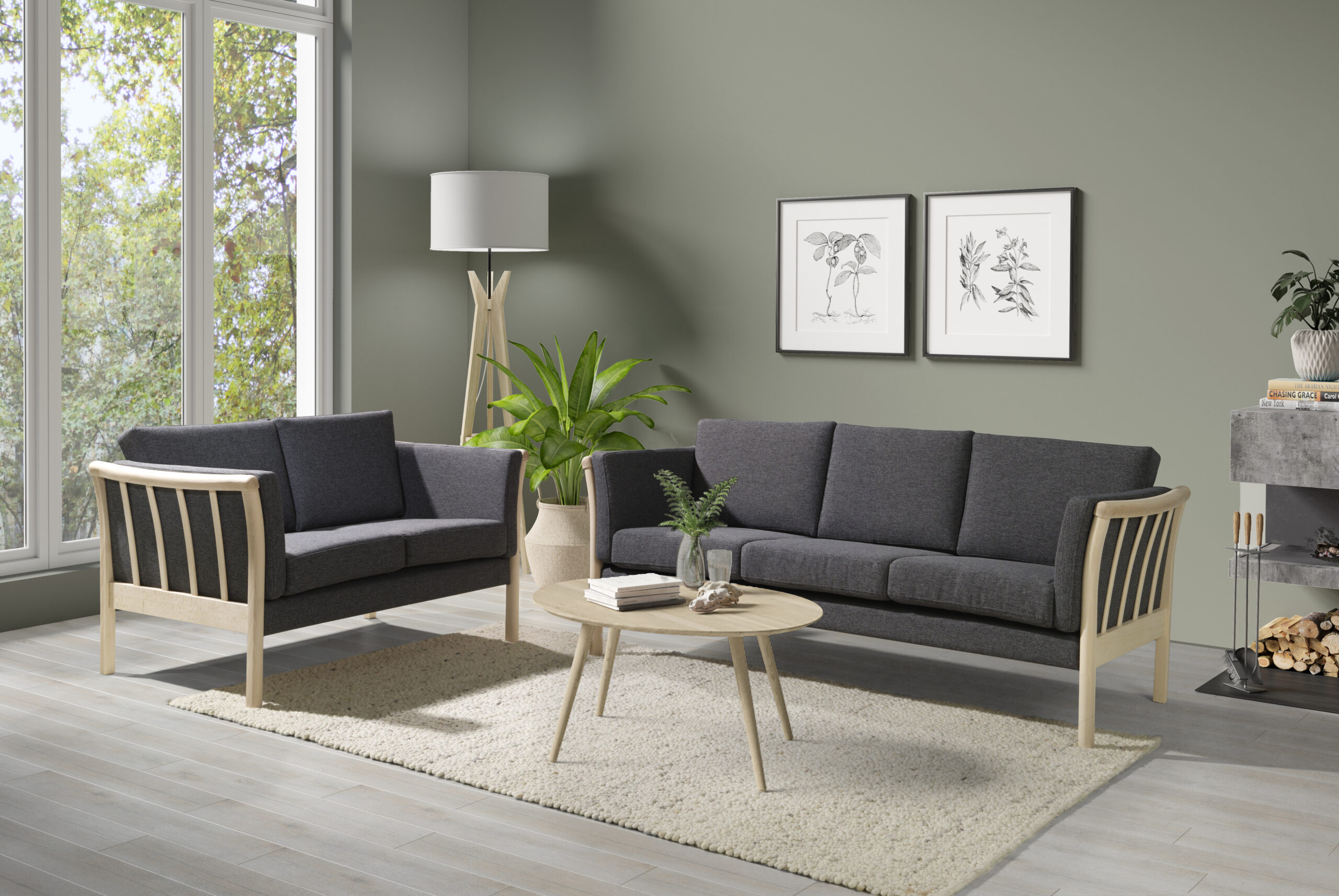 3+2 pers. sofa + stol