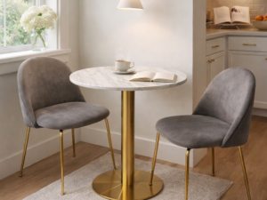 Cafebord + 2 spisestole