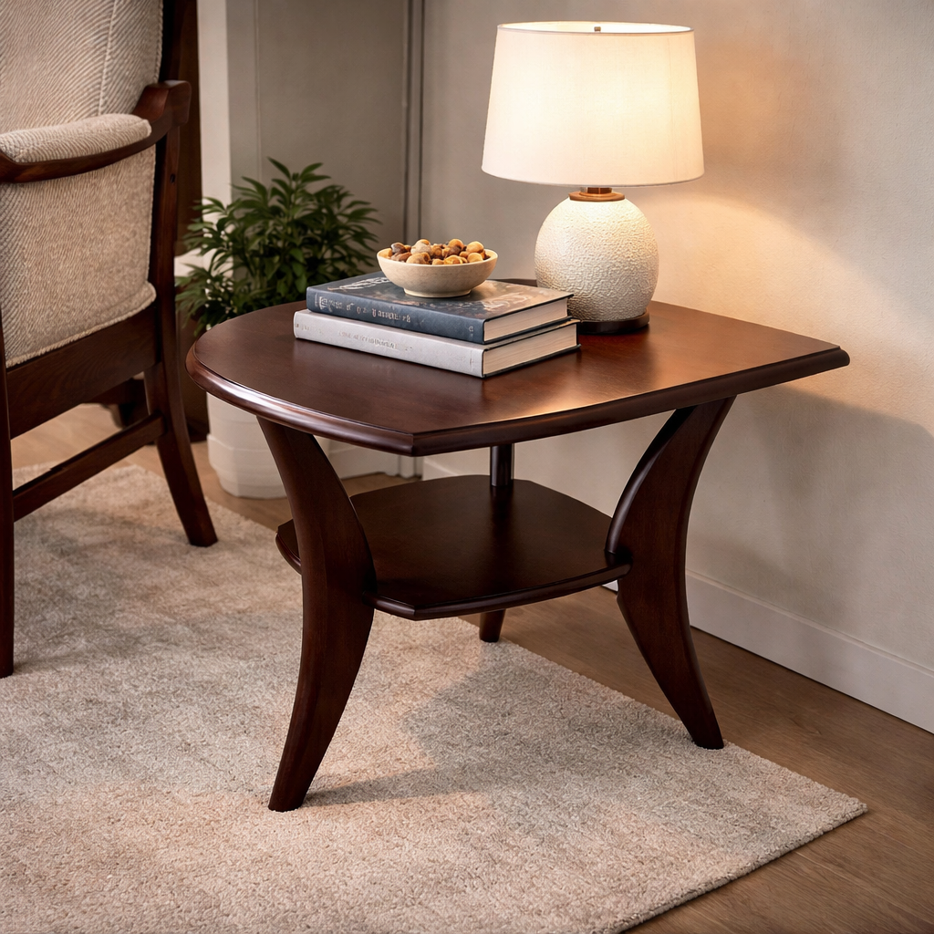 Mahogni Hjørnebord/sofabord